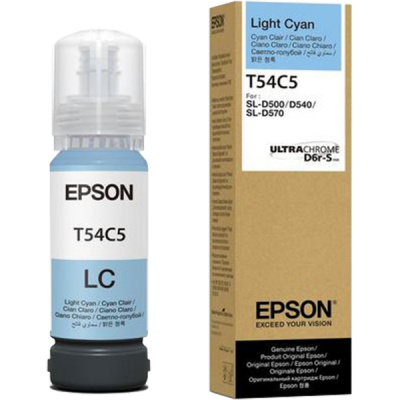 Epson T54C5 C13T54C520 jasno błękitny (light cyan) tusz oryginalny