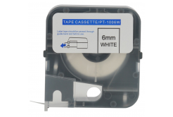 PONY PT-1006W, 6mm x 8m, biała, taśma oryginalna