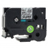 Taśma zamiennik Brother TZ-S151 / TZe-S151, 24mm x 8m, mocno klejący, czarny druk / przezroczysty podkład