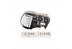 Brady M4-61-483 / 170771, 12.70 mm x 50.80 mm, Polyester, czarny druk / biały podkład