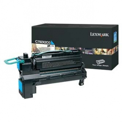 Lexmark C792X2CG błękitny (cyan) toner oryginalny
