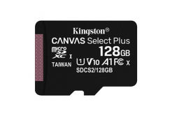 Kingston karta pamięci Canvas Select Plus, 128GB, micro SDXC, SDCS2/128GBSP, UHS-I U1 (Class 10), A1
