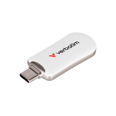VERBATIM Flash Disk 512GB Plectra USB-C 3.0, biała