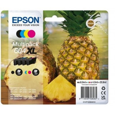Epson 604XL T10H640 C13T10H64010 kolorowa (CMYK) multipack oryginalnych kartridży