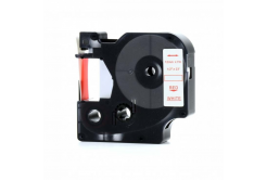 Taśma zamiennik Dymo 53715, 24mm x 7m, czerwony druk / biały podkład