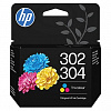 HP 302/304 B7RT6AE kolorowy (color) oryginalny wkład atramentowy