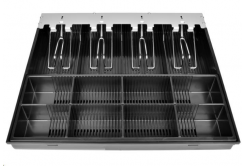 Virtuos EKN9034 organizer na pieniądze do szuflad kasowych C420D/C430D, metalowe uchwyty