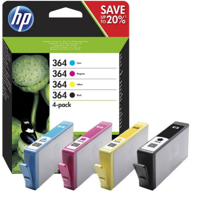 HP 364 N9J73AE Bk+C+M+Y multipack tusz oryginalna