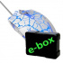 E-blue Mysz Cobra EMS624WHCA-IU, 2500DPI, optyczna, 6 przycisków, przewodowy USB, biały-niebieski, gamingowa, e-box