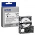 Epson LK-4WBA5 C53S654904 6mm x 9m, czarny druk / biały podkład, oryginalna rurka termokurczliwa