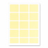 Etykiety samoprzylepne 60 x 60 mm, 12 etykiet, A4, 20 arkusze, żółte