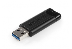 VERBATIM Flash Disk 128GB PinStripe USB 3.0, czarny