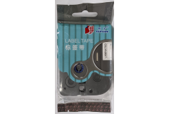 Taśma samoprzylepna Supvan L-325E, 9mm x 8m, biały druk / biały podkład, laminowane
