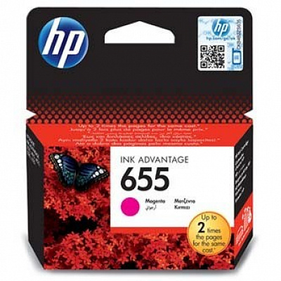 HP 655 CZ111AE purpurová (magenta) originální cartridge, po expiraci