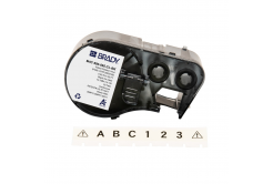 Brady M4C-500-595-CL-BK / 170814, 12.70 mm x 6.10 m, Winyl, czarny druk / przezroczysty podkład