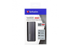 SSD Verbatim 2.5", USB 3.0 (3.2 Gen 1), 240GB, GB, Vx500, 47442