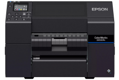 Epson ColorWorks D6500 (Pe) C31CL91202, kolorowa drukarka etykiet, peeler, disp., USB, Ethernet, black