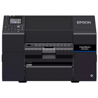 Epson ColorWorks D6500 (Pe) C31CL91202, kolorowa drukarka etykiet, peeler, disp., USB, Ethernet, black