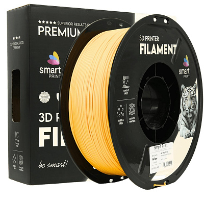 Smart Print FG-S219-E1, 3D filament, PETG Matte, 1,75mm, 1000g, Żółty (Yellow)