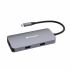 VERBATIM Hub USB-C Pro Multiport 5 Port, 2x USB 3.2, 1x USB-C, HDMI, RJ45, szary