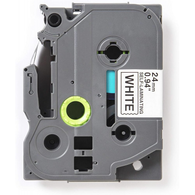 Brother TZ-SL251 / TZe-SL251, 24mm x 8m, czarny druk / biały podkład, taśma zamiennik