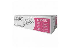 Lexmark 12A1451 purpurowy (magenta) toner oryginalny