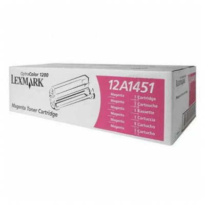 Lexmark 12A1451 purpurowy (magenta) toner oryginalny