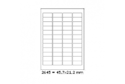 Samoprzylepne etykiety 45,7 x 21,2 mm, 48 etykiet, A4, 100 arkuszy