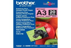 Brother BP71GA3 Glossy Photo Paper, papier fotograficzny, błyszczący, biały, A3, 260 g/m2, 20 szt.