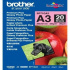 Brother Glossy Photo Paper BP71GA3, 260 g/m2, A3, 20szt., błyszczący, atramentowy, biały, papier fotograficzny