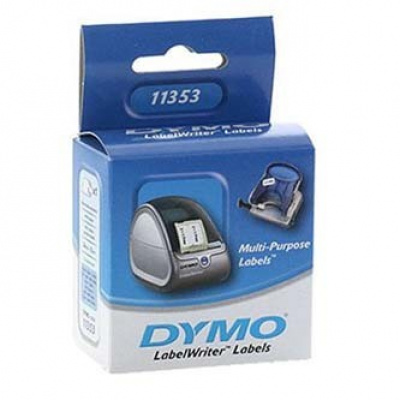 Dymo 11353, S0722530, 25mm x 13mm, białe wielofunkcyjność etykiety papierowe oryginalne