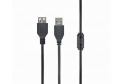Kabel CABLEXPERT CCF-USB2-AMAF-10 USB A-A 3m 2.0 Przedłużacz HQ z rdzeniem ferrytowym