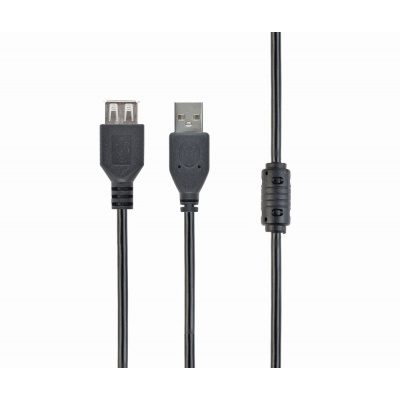 Kabel CABLEXPERT CCF-USB2-AMAF-10 USB A-A 3m 2.0 Przedłużacz HQ z rdzeniem ferrytowym