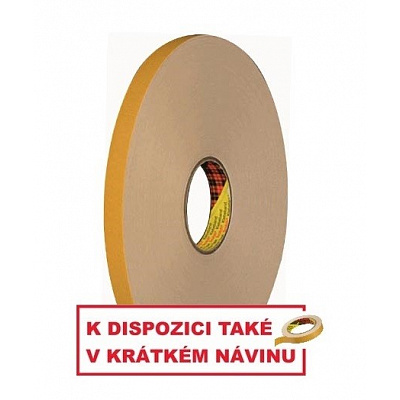 3M 9528W Piankowa dwustronna taśma montażowa samoprzylepna, biała, gr. 0,8 mm 19 mm x 3 m