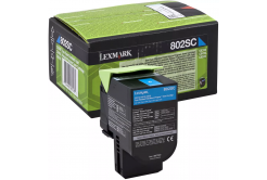 Lexmark 80C2SC0 błękitny (cyan) toner oryginalny