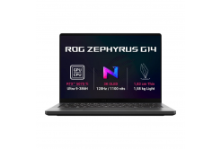 ASUS ROG Zephyrus G14/GU405AR-SY006W/U9-386H/14"/2880x1800/32GB/1TB/RTX 5070Ti/W11H/Szary/2R