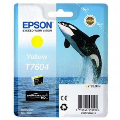 Epson T7604 T76044010 żółty (yellow) tusz oryginalna