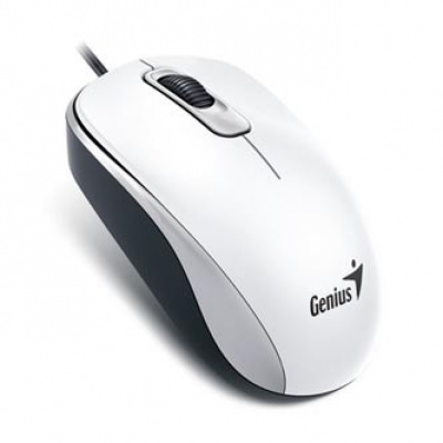 Genius Mysz DX-110 31010116109, 1000DPI, optyczna, 3tl., przewodowy USB, biały