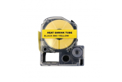 Epson LK-4YBA7 / SU7Y, 7mm x 2,5m, czarny druk / żółty podkład, termokurczliwa, taśma zamiennik
