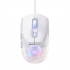 Marvo Mysz FIT LITE G1, 12000DPI, optyczna, 7 przycisków, przewodowa USB, biała, gamingowa, podświetlenie RGB