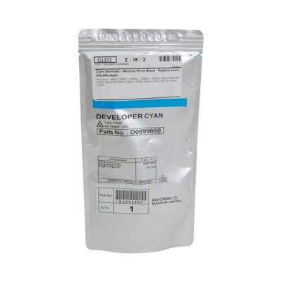 Ricoh D0899660 błękitny (cyan) oryginalny deweloper
