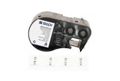 Brady M4-375-075-342 / 170722, 19.05 mm x 16.38 mm, Polyolefin, czarny druk / biały podkład