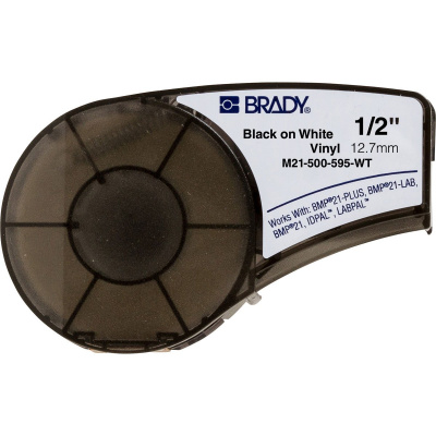 Brady M21-500-595-WT / 142807, taśma winylowa, 12.70 mm x 6.40 m