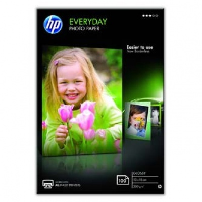 HP CR757A Everyday Photo Paper, Glossy, papier fotograficzny, błyszczący, biały, 10x15cm, 4x6", 200 g/m2, 100 szt.