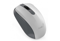 Genius Mysz NX-8008S 31030028403, 1200DPI, 2.4 [GHz], Optyczne, 3 przyciski, Bezprzewodowa USB, biały, 1 szt. AA