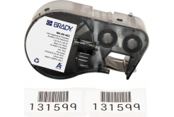Brady M4-60-483 / 170772, 25.40 mm x 50.80 mm, Polyester, czarny druk / biały podkład