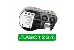 Brady M4C-500-595-GN-WT / 170815, 12.70 mm x 7.62 m, Winyl, biały druk / zielony podkład