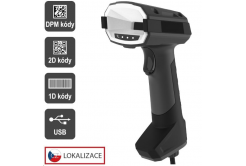 Virtuos EHE0014 CCD 2D DPM przemysłowy czytnik HT-880DPM, USB, ciemnoszary