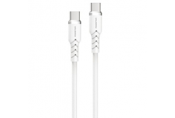 Powerton ENERGY WHITE EDITION Kabel USB-C, 100W, 1m, silikonowy, biały