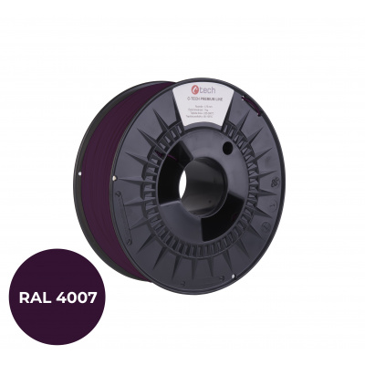 C-Tech 3DF-P-PLA1.75-4007 3D filament, PREMIUM LINE, PLA, RAL4007, 1,75mm, 1000g, Fioletowy (odcień) (Purple)